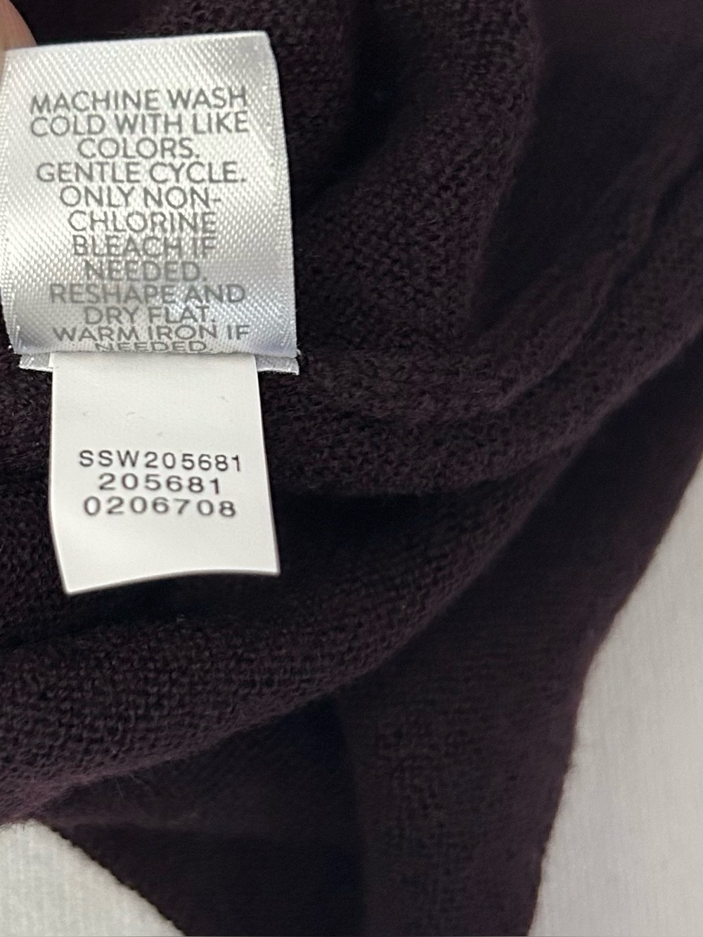 J. Jill Sweater Tunic Womens M Burgundy Soft Lightweight Merino Wool Crew Neck - Picture 7 of 9